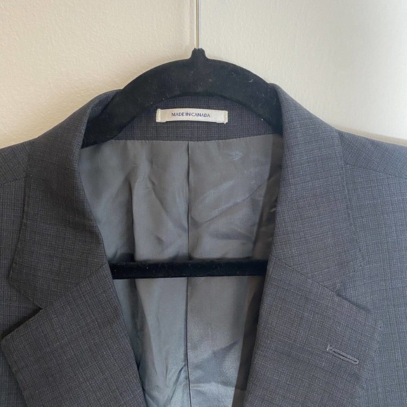 $500 NEW Peter Millar Men’s Size 46R Blue 2 Button 100% Wool Suit Made In Canada - Picture 4 of 10